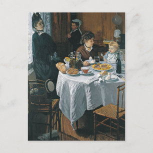 Claude Monet - Das Luncheon-Gemälde Postkarte