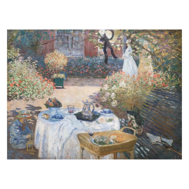 Claude Monet - Das Mittagessen, dekorative Tafel Tischdecke (Vorderseite (Horizontal))