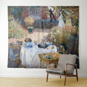 Claude Monet - Das Mittagessen, dekorative Tafel Wandteppich