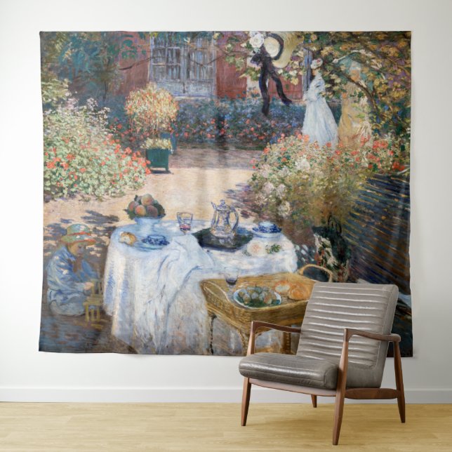 Claude Monet - Das Mittagessen, dekorative Tafel Wandteppich (Beispiel (Horizontal))