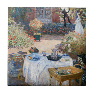 Claude Monet - Das Mittagessen, dekoratives Paneel Fliese