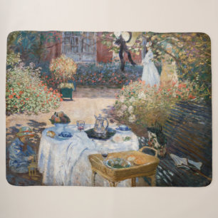 Claude Monet - Das Mittagessen, dekoratives Paneel Sherpadecke