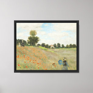 Claude Monet Das Mohnfeld bei Argenteuil Kunst Leinwanddruck
