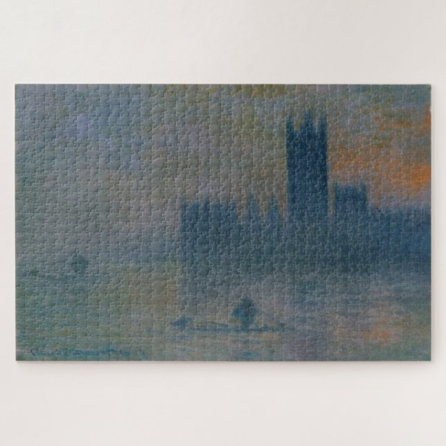 Claude Monet – Das Parlament der Bauten – Effekt d Puzzle (Horizontal)