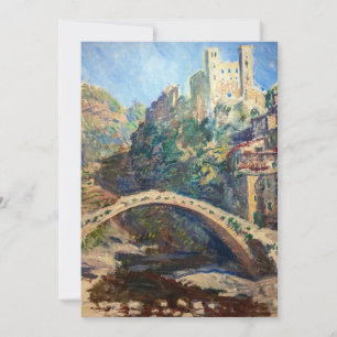 Claude Monet - Das Schloss von Dolceacqua Einladung