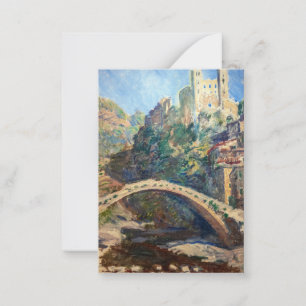 Claude Monet - Das Schloss von Dolceacqua Mitteilungskarte