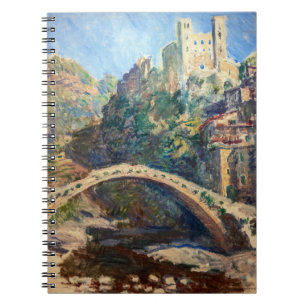 Claude Monet - Das Schloss von Dolceacqua Notizblock
