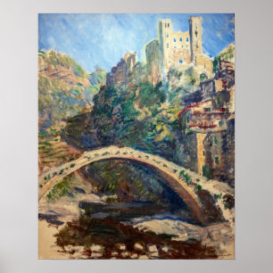 Claude Monet - Das Schloss von Dolceacqua Poster