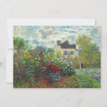 Claude Monet - Der argentinische Künstlergarten Einladung<br><div class="desc">The Artist's Garden in Argenteuil / A Corner of the Garden with Dahlias - Claude Monet,  Oil on Leinwand,  1873</div>