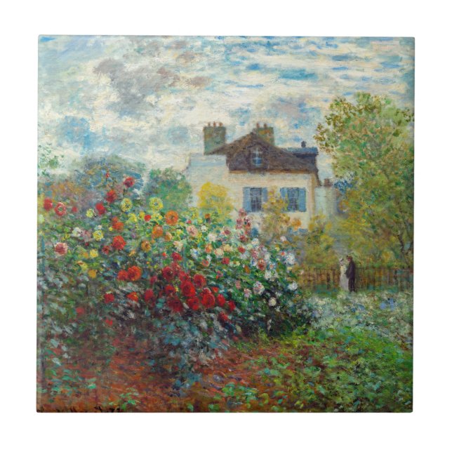 Claude Monet - Der argentinische Künstlergarten Fliese (Vorderseite)