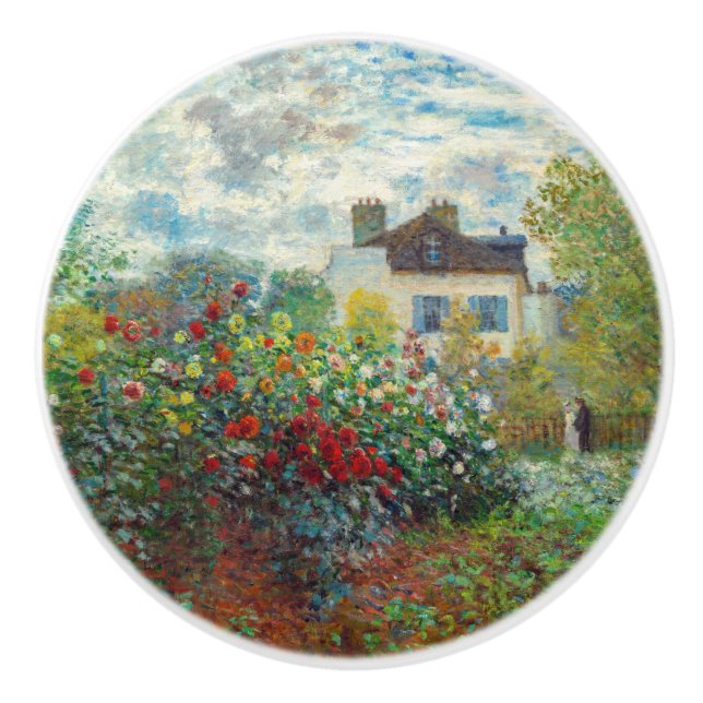 Claude Monet - Der argentinische Künstlergarten Keramikknauf (Vorderseite)