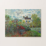 Claude Monet - Der argentinische Künstlergarten Puzzle<br><div class="desc">The Artist's Garden in Argenteuil / A Corner of the Garden with Dahlias - Claude Monet,  Oil on Leinwand,  1873</div>