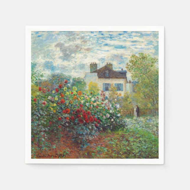 Claude Monet - Der argentinische Künstlergarten Serviette (Vorderseite)