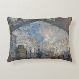 Claude Monet - Der Bahnhof Saint-Lazare Dekokissen
