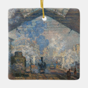 Claude Monet - Der Bahnhof Saint-Lazare Keramikornament