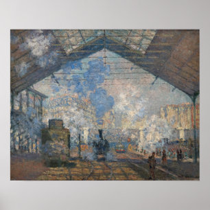 Claude Monet - Der Bahnhof Saint-Lazare Poster