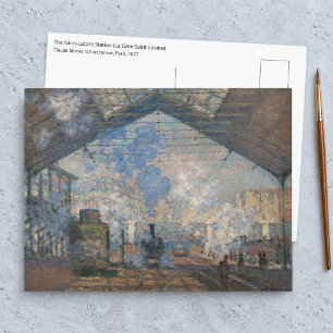 Claude Monet - Der Bahnhof Saint-Lazare Postkarte