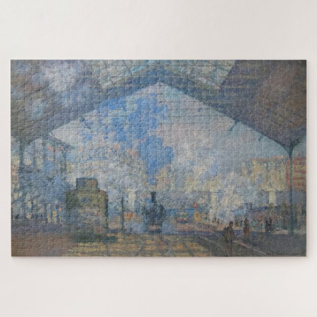 Claude Monet – Der Bahnhof Saint-Lazare Puzzle (Horizontal)