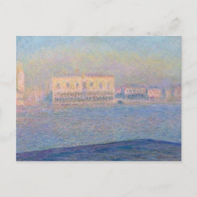 Claude Monet | Der Dogenpalast aus San Gio Postkarte (Vorderseite)