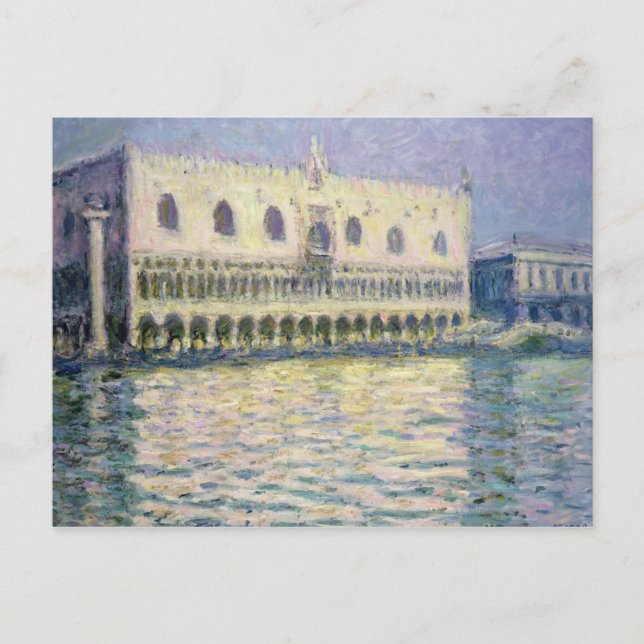 Claude Monet | Der Ducal Palace, Venedig, 1908 Postkarte (Vorderseite)