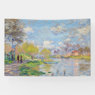 Claude Monet - Der Frühling der Seine Banner