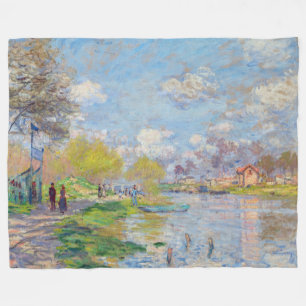 Claude Monet - Der Frühling der Seine Fleecedecke