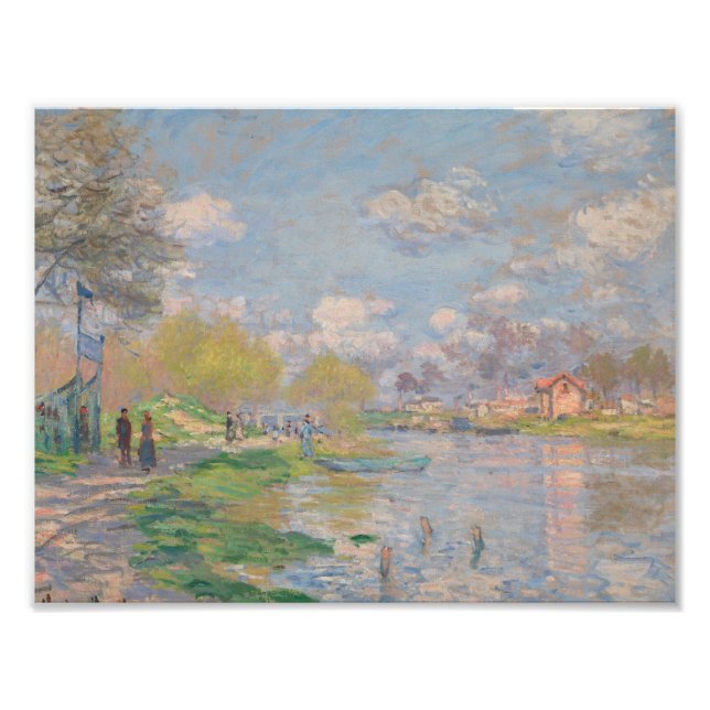 Claude Monet - Der Frühling der Seine Fotodruck (Vorne)