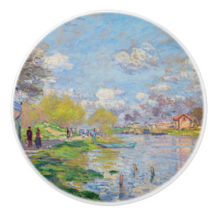 Claude Monet - Der Frühling der Seine Keramikknauf