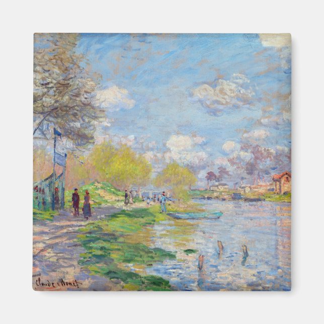 Claude Monet - Der Frühling der Seine Magnet (Vorne)