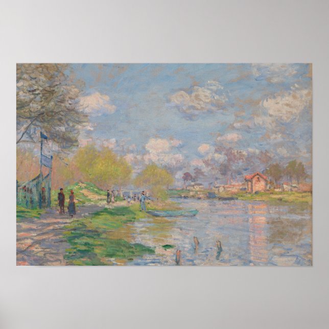 Claude Monet - Der Frühling der Seine Poster (Vorne)