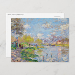Claude Monet - Der Frühling der Seine Postkarte