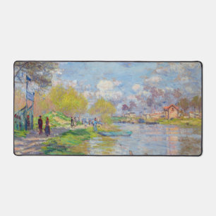 Claude Monet - Der Frühling der Seine Schreibtischunterlage