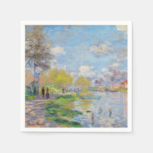 Claude Monet - Der Frühling der Seine Serviette
