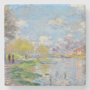 Claude Monet - Der Frühling der Seine Steinuntersetzer