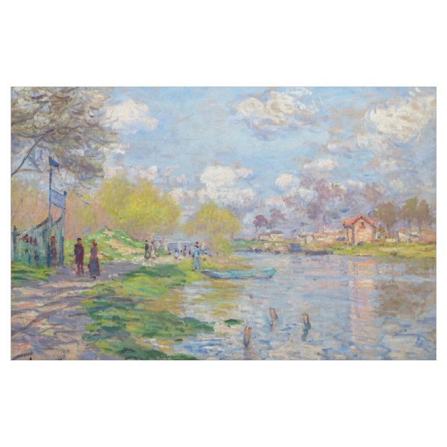 Claude Monet - Der Frühling der Seine Stoff (Yard (91,4 cm))
