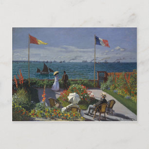 Claude Monet - Der Garten bei Sainte Adresse Art Postkarte