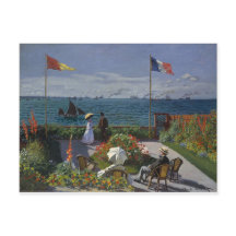 Claude Monet - Der Garten bei Sainte Adresse Art