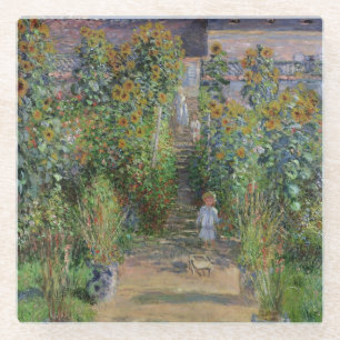 Claude Monet   der Garten des Künstlers bei Glasuntersetzer