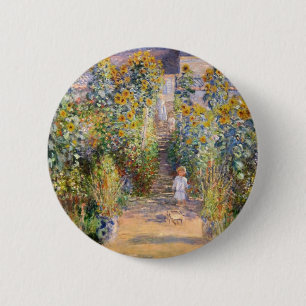 Claude Monet der Garten des Künstlers bei Vétheuil Button