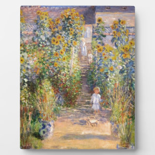 Claude Monet der Garten des Künstlers bei Vétheuil Fotoplatte