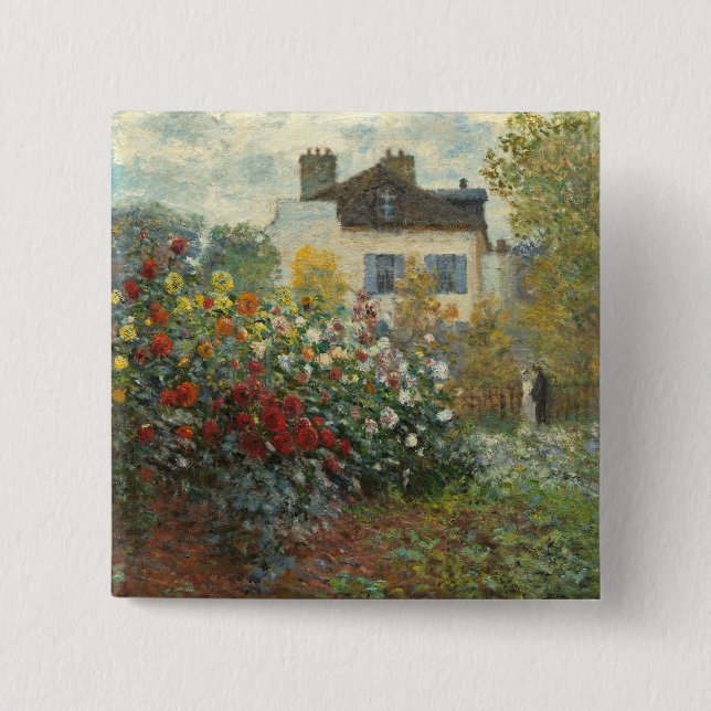 Claude Monet | der Garten des Künstlers in Button (Vorderseite)