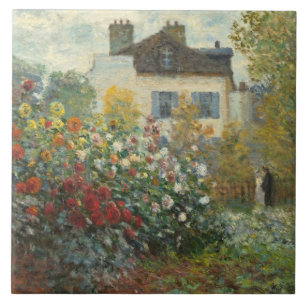 Claude Monet   der Garten des Künstlers in Fliese
