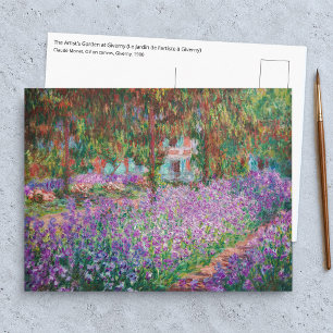 Claude Monet - Der Garten des Künstlers in Giverny Postkarte