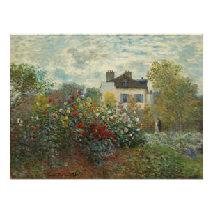Claude Monet   der Garten des Künstlers in Poster