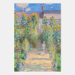 Claude Monet - Der Garten des Künstlers in Vetheui Geschenkpapier Set