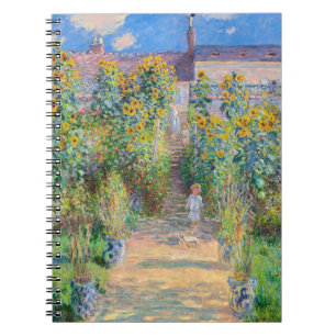 Claude Monet - Der Garten des Künstlers in Vetheui Notizblock