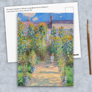 Claude Monet - Der Garten des Künstlers in Vetheui Postkarte
