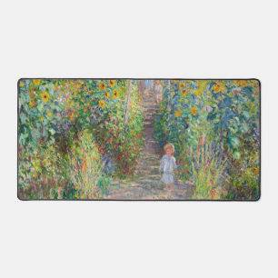 Claude Monet - Der Garten des Künstlers in Vetheui Schreibtischunterlage