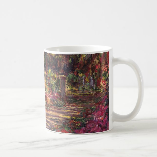 Claude Monet | der Garten-Weg bei Giverny Kaffeetasse (Rechts)