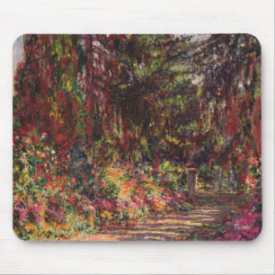 Claude Monet   der Garten-Weg bei Giverny Mousepad